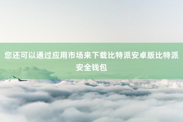 您还可以通过应用市场来下载比特派安卓版比特派安全钱包